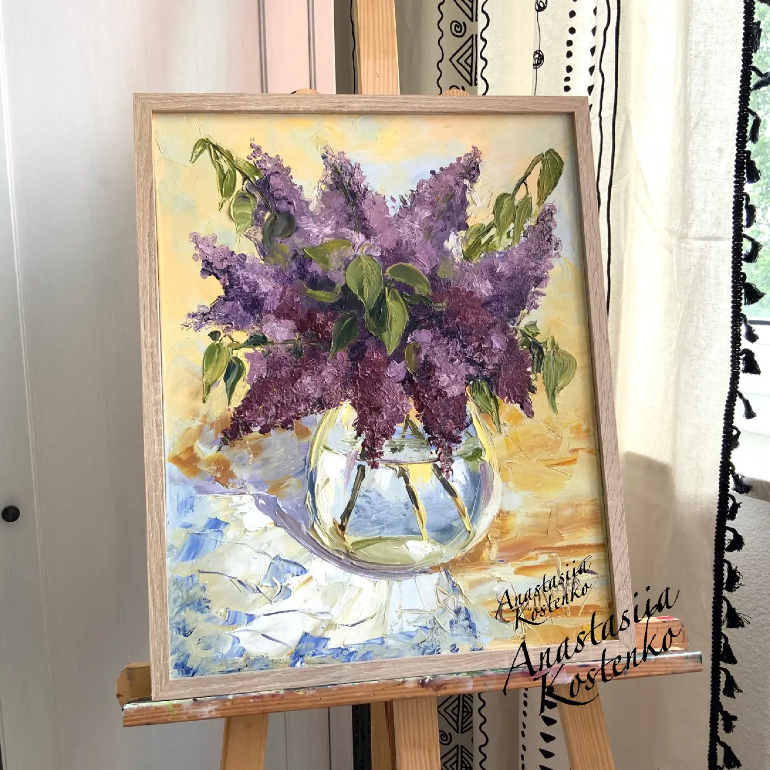 Blumengemälde Anastasiia Kostenko